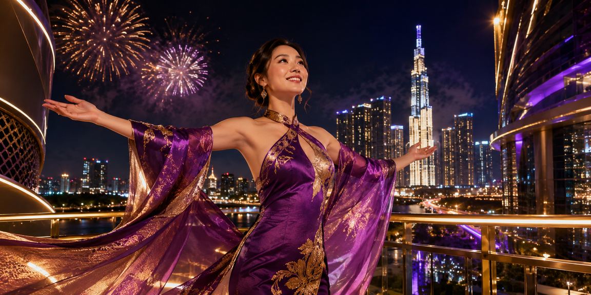 Phụ nữ áo dài tại TP.HCM cầm điện thoại trải nghiệm casino trực tuyến